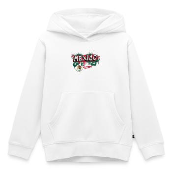 Mexiko Flagge Graffiti Design - Kinder Premium Organic Hoodie - Weiß - Vorne - AI Model Kid Female (0cm)
