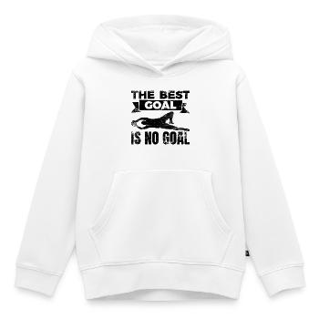 Das beste Tor ist kein Tor zu kassieren - Kinder Premium Organic Hoodie - Weiß - Vorne - AI Model Kid Female (0cm)