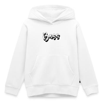 Bass - Kids Premium Organic Hoodie - white - Front - AI Model Kid Female (0cm)
