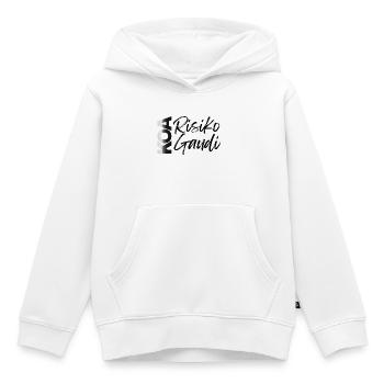 koa risk koa Gaudi, no risk no fun - Kids Premium Organic Hoodie - white - Front - AI Model Kid Female (0cm)