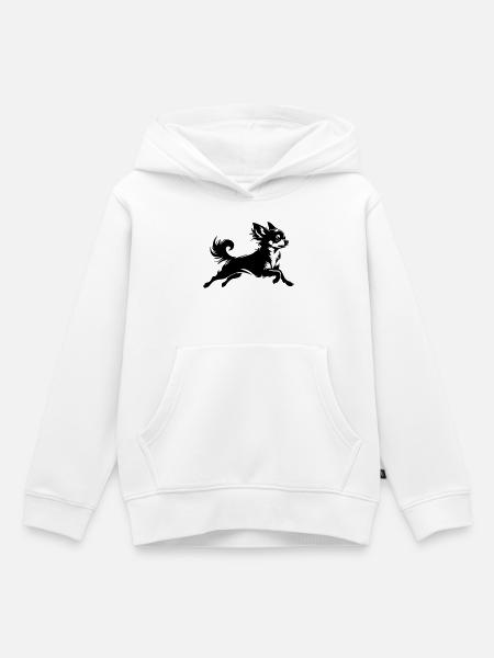 Chihuahua - Kinder Premium Organic Hoodie - Weiß
