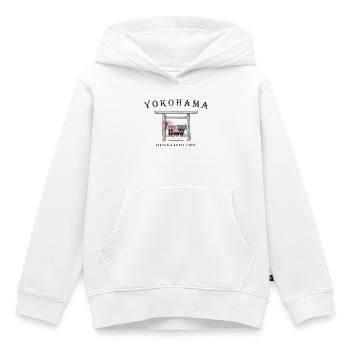 Yokohama, Japon, Sanctuaire Iseyama Kotai Jingu Torii - Sweat Premium à capuche enfant bio - blanc - Devant - AI Model Kid Female (0cm)