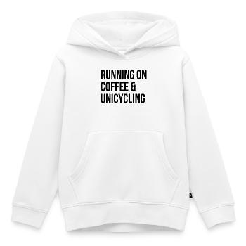 Einrad-Einrad-Einrad - Kinder Premium Organic Hoodie - Weiß - Vorne - AI Model Kid Female (0cm)