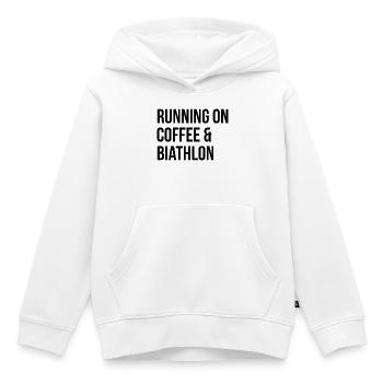 Biathlon Biathlon Biathlon - Sweat Premium à capuche enfant bio - blanc - Devant - AI Model Kid Female (0cm)