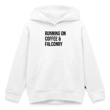 Fauconnerie Fauconnerie Fauconnerie Fauconnerie - Sweat Premium à capuche enfant bio - blanc - Devant - AI Model Kid Female (0cm)
