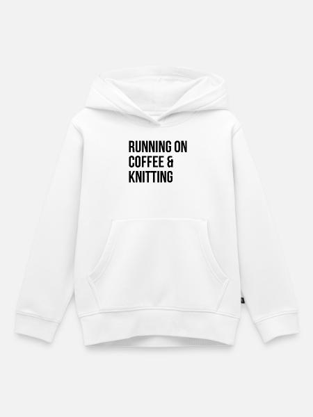 Knitting Knitting Knitting - Kids Premium Organic Hoodie - white