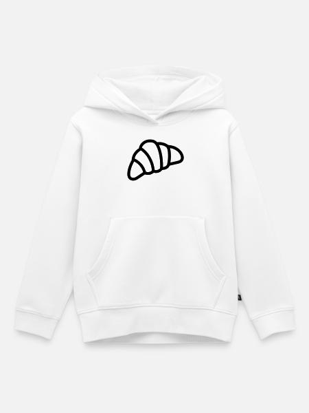 Halbmond - Kinder Premium Organic Hoodie - Weiß