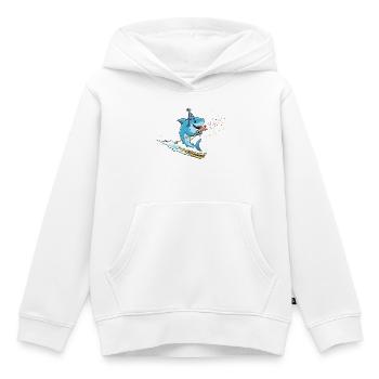 Party Hai Beim Wasserski Mit Tröte Und Konfetti - Kinder Premium Organic Hoodie - Weiß - Vorne - AI Model Kid Female (0cm)