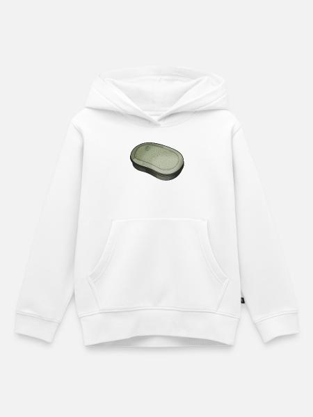 DDR Brotbüchse Illustration - Kinder Premium Organic Hoodie - Weiß