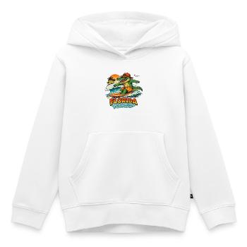 Surfender Alligator in Florida - Kinder Premium Organic Hoodie - Weiß - Vorne - AI Model Kid Female (0cm)