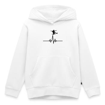 Sprung über die Lebenslinie - Kinder Premium Organic Hoodie - Weiß - Vorne - AI Model Kid Female (0cm)