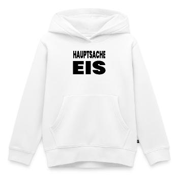 Eis - Kinder Premium Organic Hoodie - Weiß - Vorne - AI Model Kid Female (0cm)