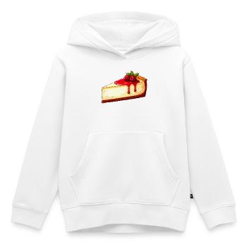 Cheesecake - Kids Premium Organic Hoodie - white - Front - AI Model Kid Female (0cm)