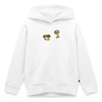 Watercolor Mushroom Duo - Kids Premium Organic Hoodie - white - Front - AI Model Kid Female (0cm)