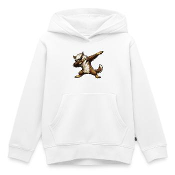 Dabbing Greif - Kinder Premium Organic Hoodie - Weiß - Vorne - AI Model Kid Female (0cm)