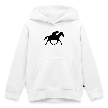 Ride - Kids Premium Organic Hoodie - white - Front - AI Model Kid Female (0cm)