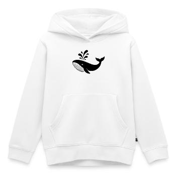 Wal - Kinder Premium Organic Hoodie - Weiß - Vorne - AI Model Kid Female (0cm)
