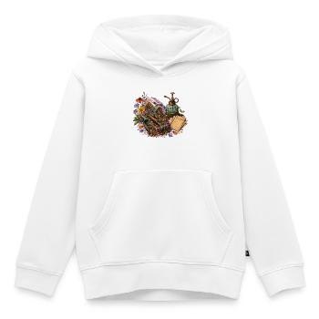 Blumenerde Gärtnern Garten Natur Blumen Pflanzen - Kinder Premium Organic Hoodie - Weiß - Vorne - AI Model Kid Female (0cm)