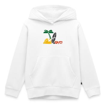 Urlaub am Meer - Kinder Premium Organic Hoodie - Weiß - Vorne - AI Model Kid Female (0cm)