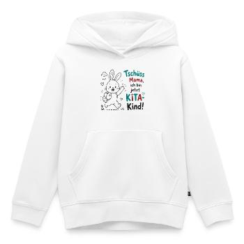 KiTa Abschied Bunny - Kinder Premium Organic Hoodie - Weiß - Vorne - AI Model Kid Female (0cm)