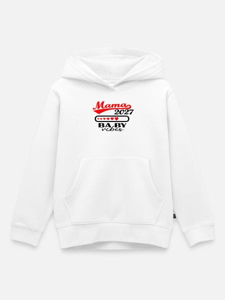 Mama 2027 - Kinder Premium Organic Hoodie - Weiß