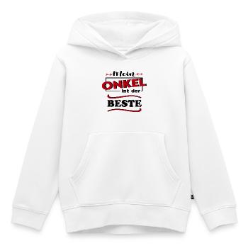 Mein Onkel ist der beste Baby Sprüche Familie Kind - Kinder Premium Organic Hoodie - Weiß - Vorne - AI Model Kid Female (0cm)