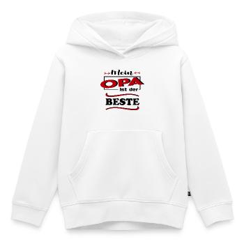 Mein Opa ist der beste Baby Sprüche Familie Kind - Kinder Premium Organic Hoodie - Weiß - Vorne - AI Model Kid Female (0cm)