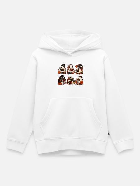 Cute Ghost - Kinder Premium Organic Hoodie - Weiß