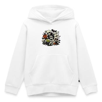 Skelett Kürbis Geist Halloween Party Kostüm - Kinder Premium Organic Hoodie - Weiß - Vorne - AI Model Kid Female (0cm)