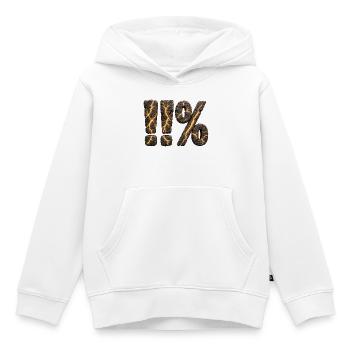 11 Prozent - 1% mehr geben - Kinder Premium Organic Hoodie - Weiß - Vorne - AI Model Kid Female (0cm)