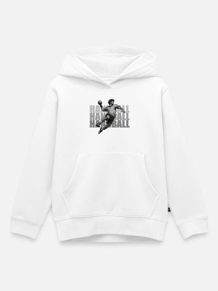 Handball - Kinder Premium Organic Hoodie - Weiß