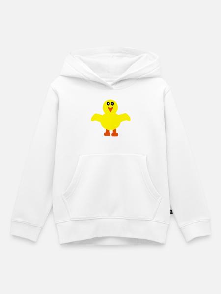 Süsse Ente - Kinder Premium Organic Hoodie - Weiß