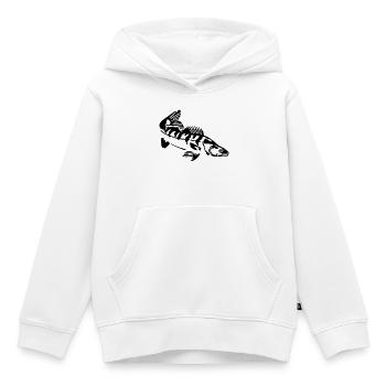 Zander - Kinder Premium Organic Hoodie - Weiß - Vorne - AI Model Kid Female (0cm)