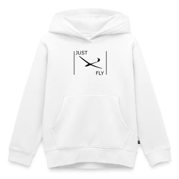 Segelflugzeug - Kinder Premium Organic Hoodie - Weiß - Vorne - AI Model Kid Female (0cm)