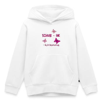 Schulanfang, Schmetterling - Kinder Premium Organic Hoodie - Weiß - Vorne - AI Model Kid Female (0cm)