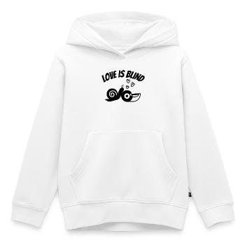 amour, amoureux, fou amoureux - Sweat Premium à capuche enfant bio - blanc - Devant - AI Model Kid Female (0cm)