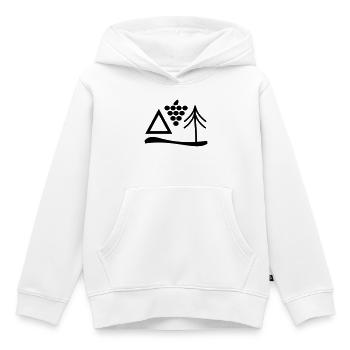 Auszeit - Kinder Premium Organic Hoodie - Weiß - Vorne - AI Model Kid Female (0cm)