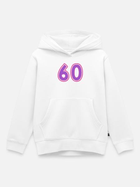 60 - Kinder Premium Organic Hoodie - Weiß