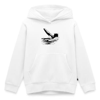 Planche à voile - Sweat Premium à capuche enfant bio - blanc - Devant - AI Model Kid Female (0cm)