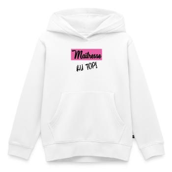 GELIEBTE. VIELEN DANK. DANKE HERRIN. GELIEBTE - Kinder Premium Organic Hoodie - Weiß - Vorne - AI Model Kid Female (0cm)