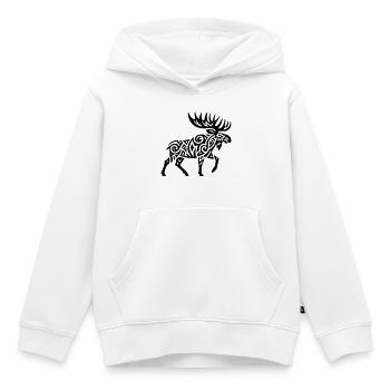 Orignal tribal - Sweat Premium à capuche enfant bio - blanc - Devant - AI Model Kid Female (0cm)