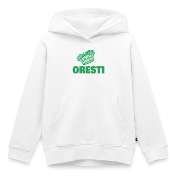 Geschenk für Oresti - Kinder Premium Organic Hoodie - Weiß - Vorne - AI Model Kid Female (0cm)