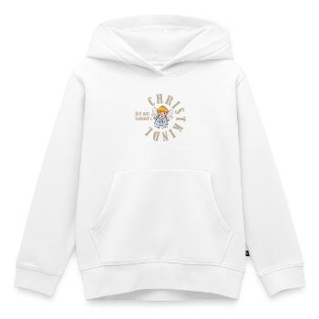 Bei uns kommts Christkind süßes Kreisdesign - Kinder Premium Organic Hoodie - Weiß - Vorne - AI Model Kid Female (0cm)