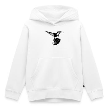 Kolibri - Kinder Premium Organic Hoodie - Weiß - Vorne - AI Model Kid Female (0cm)