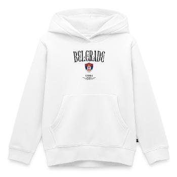 Souvenir Belgrad, ich liebe Belgrad - Kinder Premium Organic Hoodie - Weiß - Vorne - AI Model Kid Female (0cm)