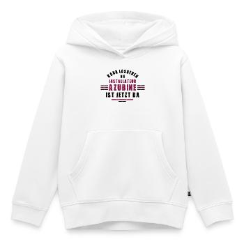 Trainee plumber training plumber - Kids Premium Organic Hoodie - white - Front - AI Model Kid Female (0cm)