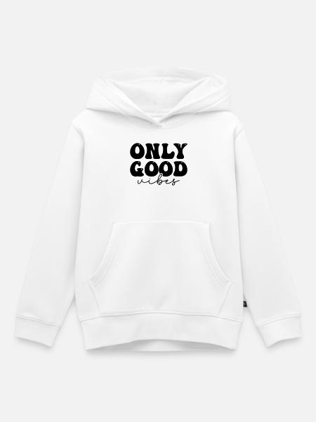 Positives Statement Design  - Kinder Premium Organic Hoodie - Weiß
