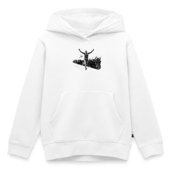 winning man Marathon - Kinder Premium Organic Hoodie - Weiß - Vorne - AI Model Kid Female (0cm)