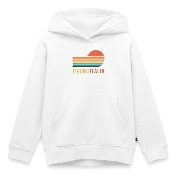 Turin, Italien - Kinder Premium Organic Hoodie - Weiß - Vorne - AI Model Kid Female (0cm)
