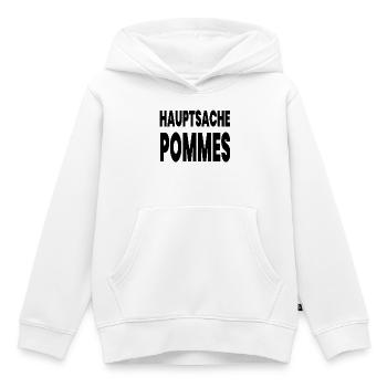 Pommes - Kinder Premium Organic Hoodie - Weiß - Vorne - AI Model Kid Female (0cm)